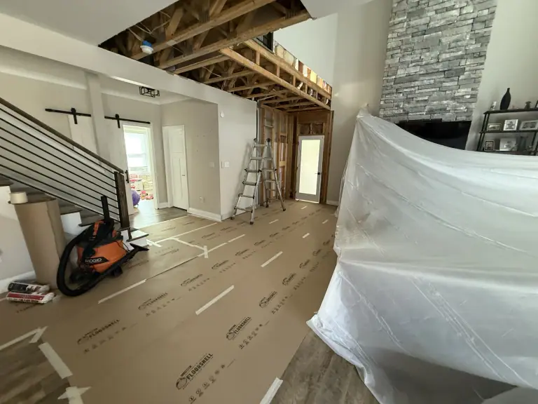 Open ceiling and building systems during active construction